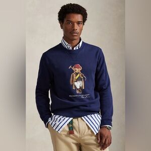 NWT Polo Ralph Lauren Men’s Polo Bear Crewneck Sweatshirt. “Newport Navy”, 2XL